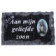 Grafplaat 9x14 Aan Mijn Geliefde Zoon 
