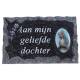Plaque Cimetiere Aan Mijn Geliefde Dochter 9x14