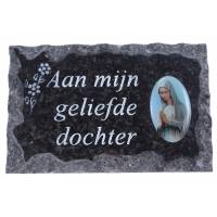 Plaque Cimetiere Aan Mijn Geliefde Dochter 9x14