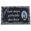 Plaque Cimetiere Aan Mijn Geliefde Dochter 9x14