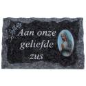 Plaque Cimetiere Aan Onze Geliefde Zus 9x14