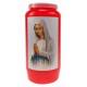 Kaars 6 Dagen / rood / O.L.V. Biddend 