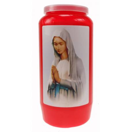 Luminaire 6 Jours / rouge / Vierge priante