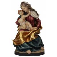 Madonna Sitzend Ulrich 22 Cm Lasiert