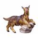 Chevreau Sur Rocher : crèche de Noël en bois Ulrich 15 cm
