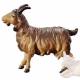 Chevre brune : crèche de Noël en bois Ulrich 15 cm