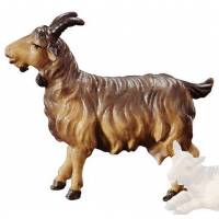Chevre brune : crèche de Noël en bois Ulrich 15 cm