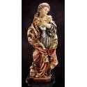 Bois sculpté - Ste Catherine - 20 cm - Polychrome