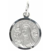 Medaille H Rita - 14 mm - Metaal + Rhodium 