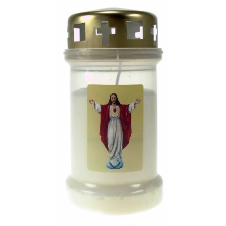 Bougie 3J / CD / blanc / Sacré Coeur de Montmartre
