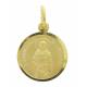 Médaille St François - 14 mm - Métal Doré