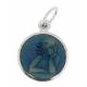 Médaille Ange - 12 mm - Email Bleu
