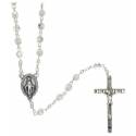 Chapelet - Semi-cristal - Blanc