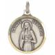 Medaille H Genoveva - 18 mm - Metaal Verzilverd 