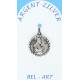 Médaille Argent - St P. Pio - 16 mm
