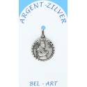 Médaille Argent - St P. Pio - 16 mm