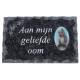 Grafplaat 9x14 Aan Mijn Geliefde Oom 