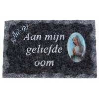 Plaque Cimetiere Aan Mijn Geliefde Oom 9x14