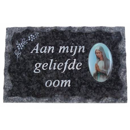 Grafplaat 9x14 Aan Mijn Geliefde Oom 