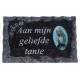 Plaque Cimetiere Aan Mijn Geliefde Tante 9x14