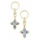 Porte-Clefs - Croix Plurisaints - Email