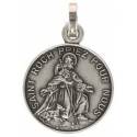 Medaille H Rochus - 16 mm - Metaal Verzilverd 