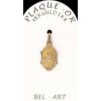Medaille plaqué-goud Scapulier 15 x 10 mm 