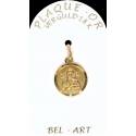 Médaille plaqué-or - Perp. Secours - 14 mm