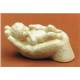 Liggende Hand + Baby - 9 cm - Wit 