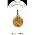 Medaille double - Chrisme - Pax - 18 mm 