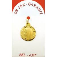 Medaille Or 18 Crts Vierge