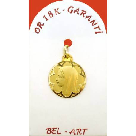 Medaille Or 18 Crts Vierge