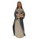 Bois sculpté - Vierge Moderne - 15 cm - Polychrome