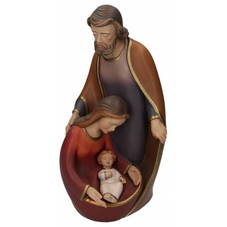 Houtsnijwerk H. Familie 32 Cm Polychroom 