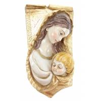 Plaque Murale Vierge Parchemin 14 Cm