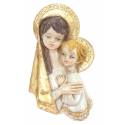 Plaque Murale Vierge Et Enfant 14 Cm