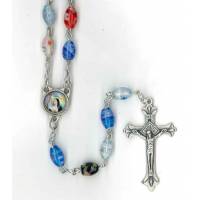 Chapelet - Ste Rita - Verre Multicolore