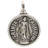 Medaille H Catharina - 16 mm - Met Verzilverd 