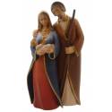 Houtsnijwerk H Familie 14 Cm Blauw-Wit 