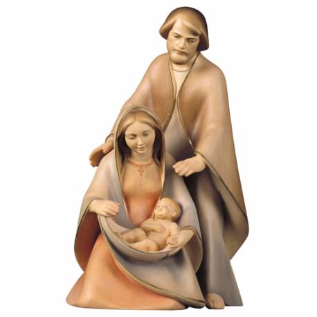 Houtsnijwerk H Familie 19 Cm Gekleurd 