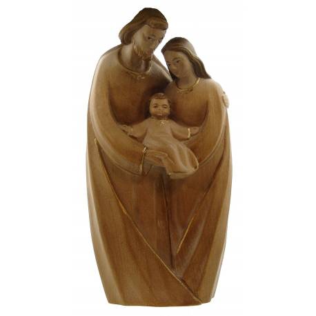 Houtsnijwerk H Familie 20 Cm Houtkleur 2t 