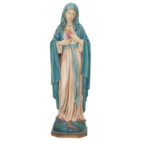 Statue en bois sculpté Notre-Dame des 7 douleurs 25 cm couleur