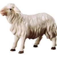 Mouton regardant : crèche de Noël en bois Ulrich 15 cm