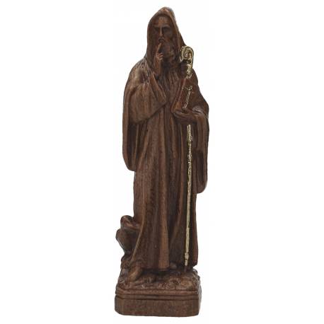 Statue 23 Cm St Benoit Ton Bois