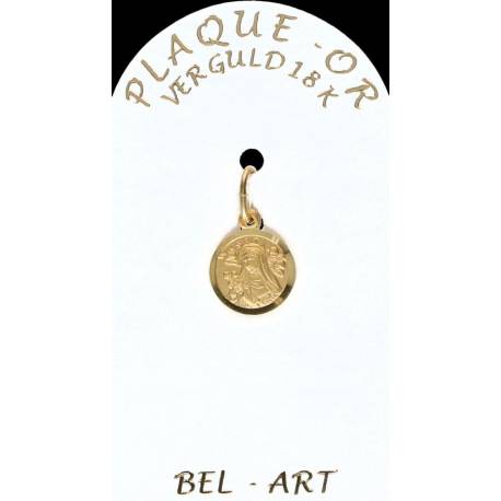 Médaille plaqué-or - Ste Rita - 10 mm