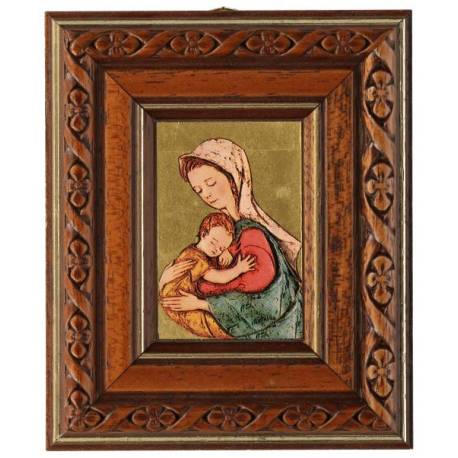Cadre Bois Vierge + Enfant 12 X 10 Cm