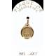 Médaille plaqué-or - E.J. de Prague - 13 mm