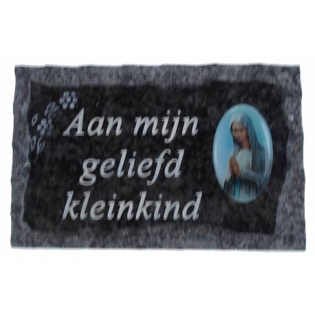 Grafplaat 9x14 Aan Mijn Geliefd Kleinkind 