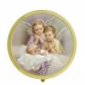 Boîte à Pilules - Deux Anges + Enfant - Diam 5 cm