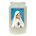 Kaars 3 Dagen / wit / Onbevlekt Hart van Maria 